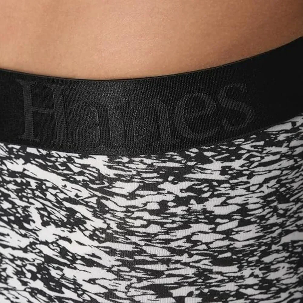 3-Pack Hanes Men's Boxer Briefs Underwear XX-LARGE SuperSoft Bamboo Black Gray